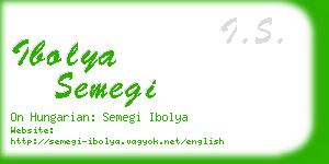 ibolya semegi business card
